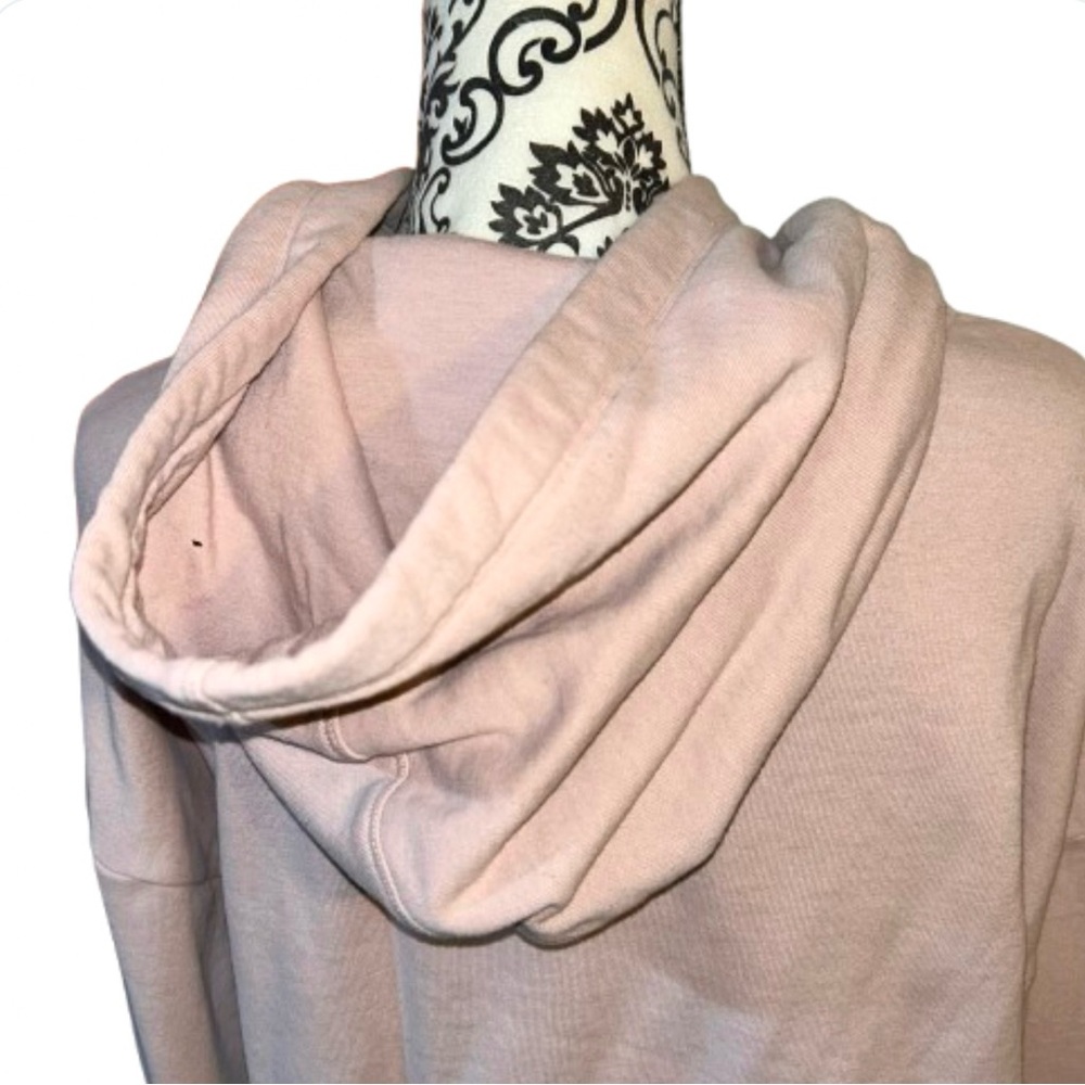 Calvin Klein Women’s Small Performance Light Mauve  Zip-Up Drop Shoulder Hoodie - Picture 12 of 16